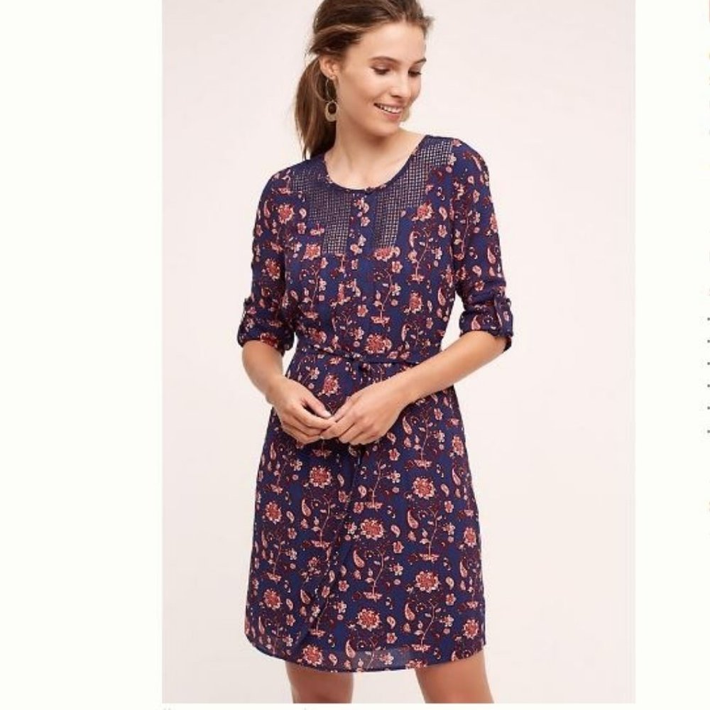 Anthropologie Guara Tunic Dress by Meadow Rue Sz S